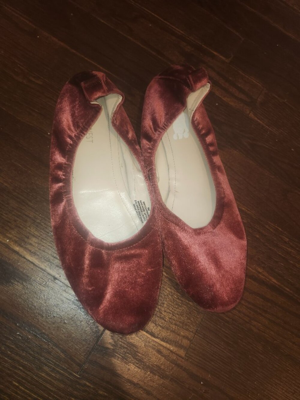 Rust Velvet Flats